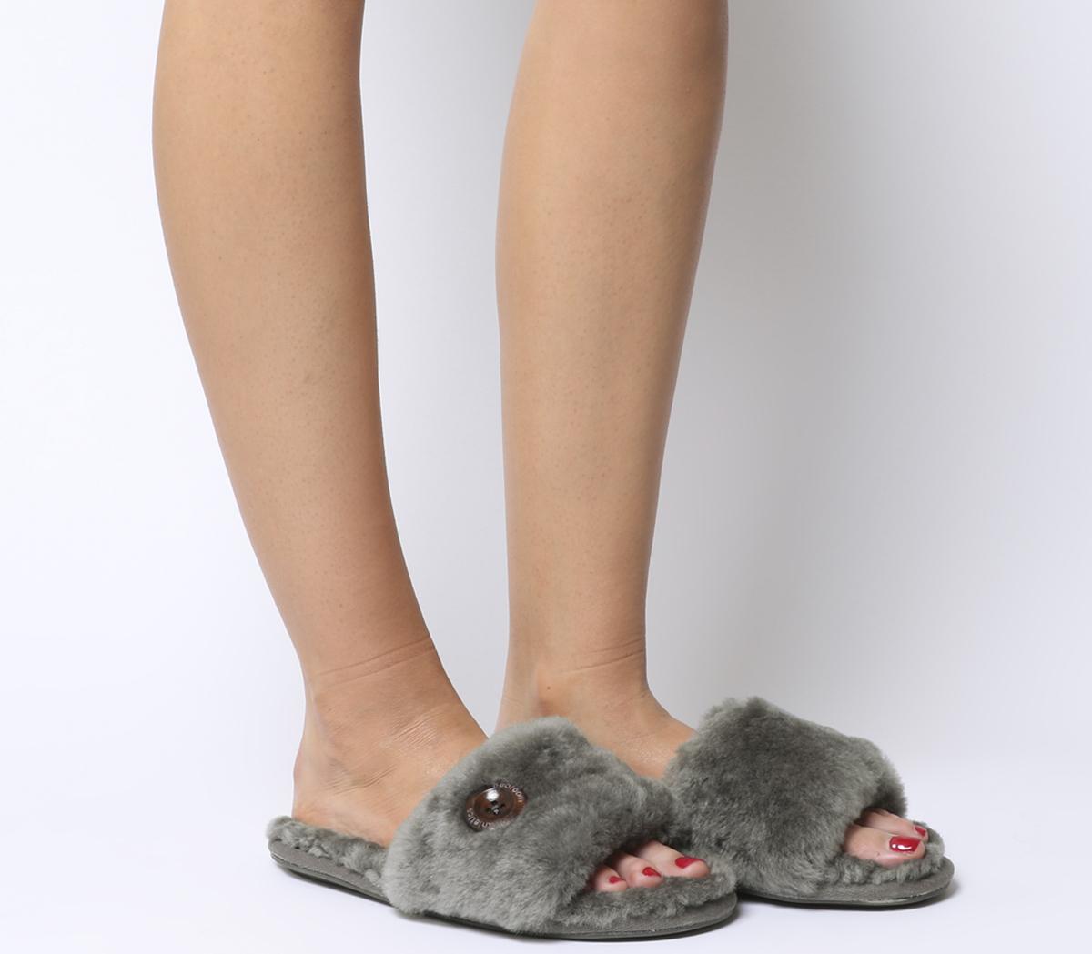 sheepskin slide slippers