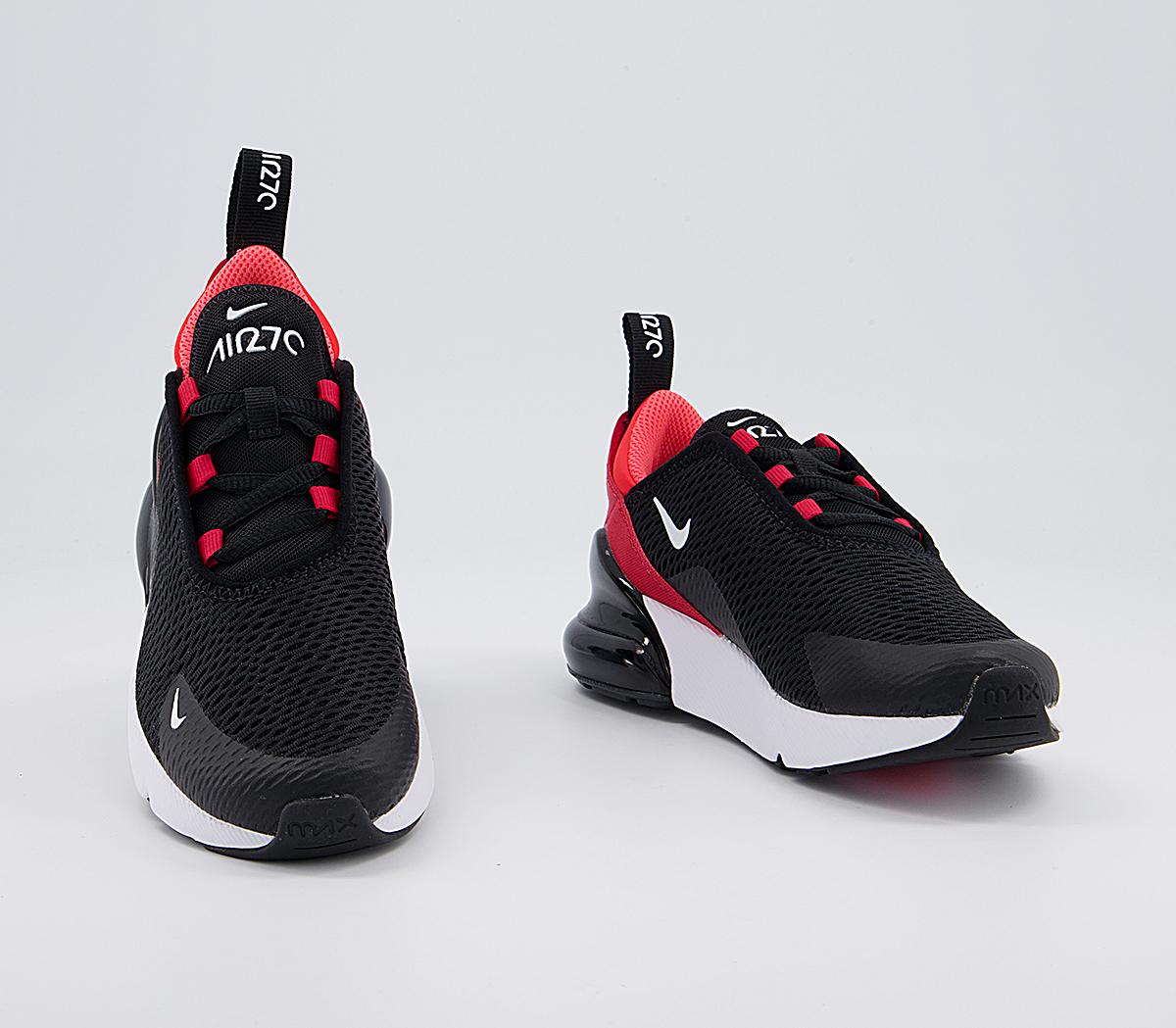 air max 270 black white red