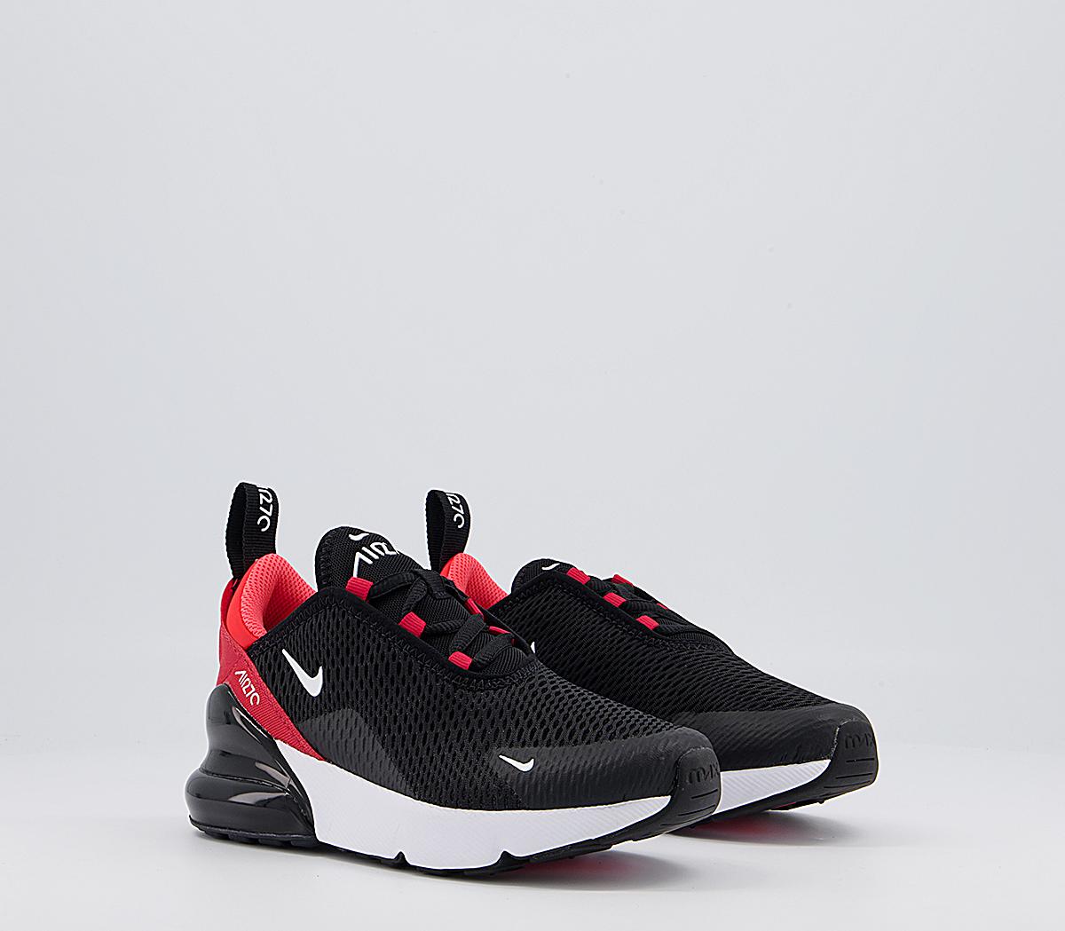 nike air max 270 white black university red