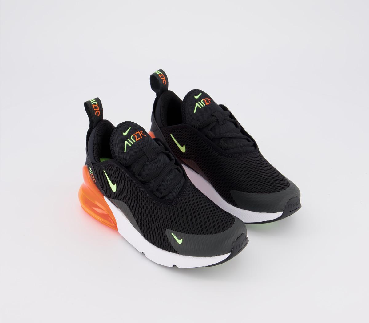nike 270 green and orange