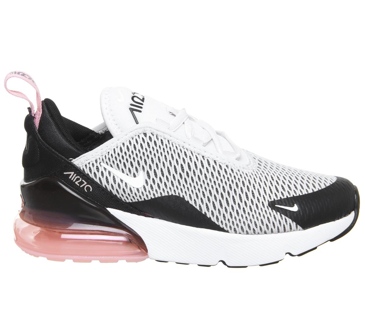 nike air max 270 ps trainers platinum tint white black bleached coral