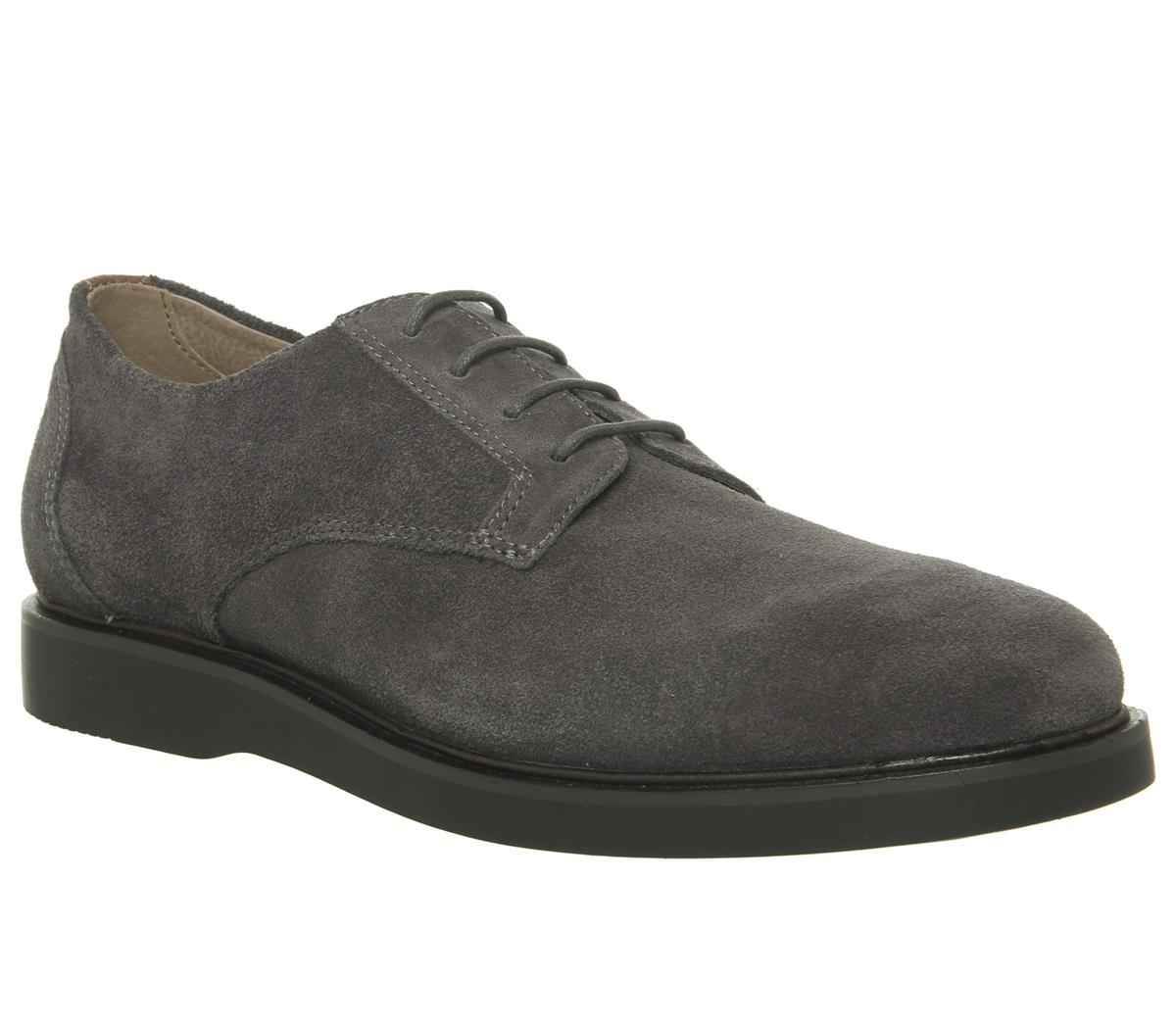 Office Item Derby Shoes Grey Suede - Casual