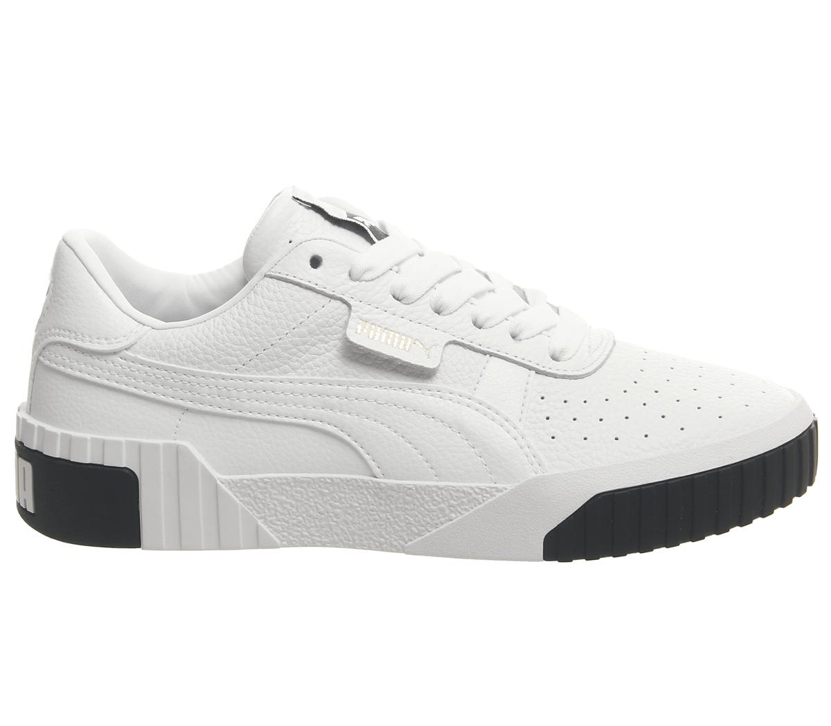 puma cali white and black