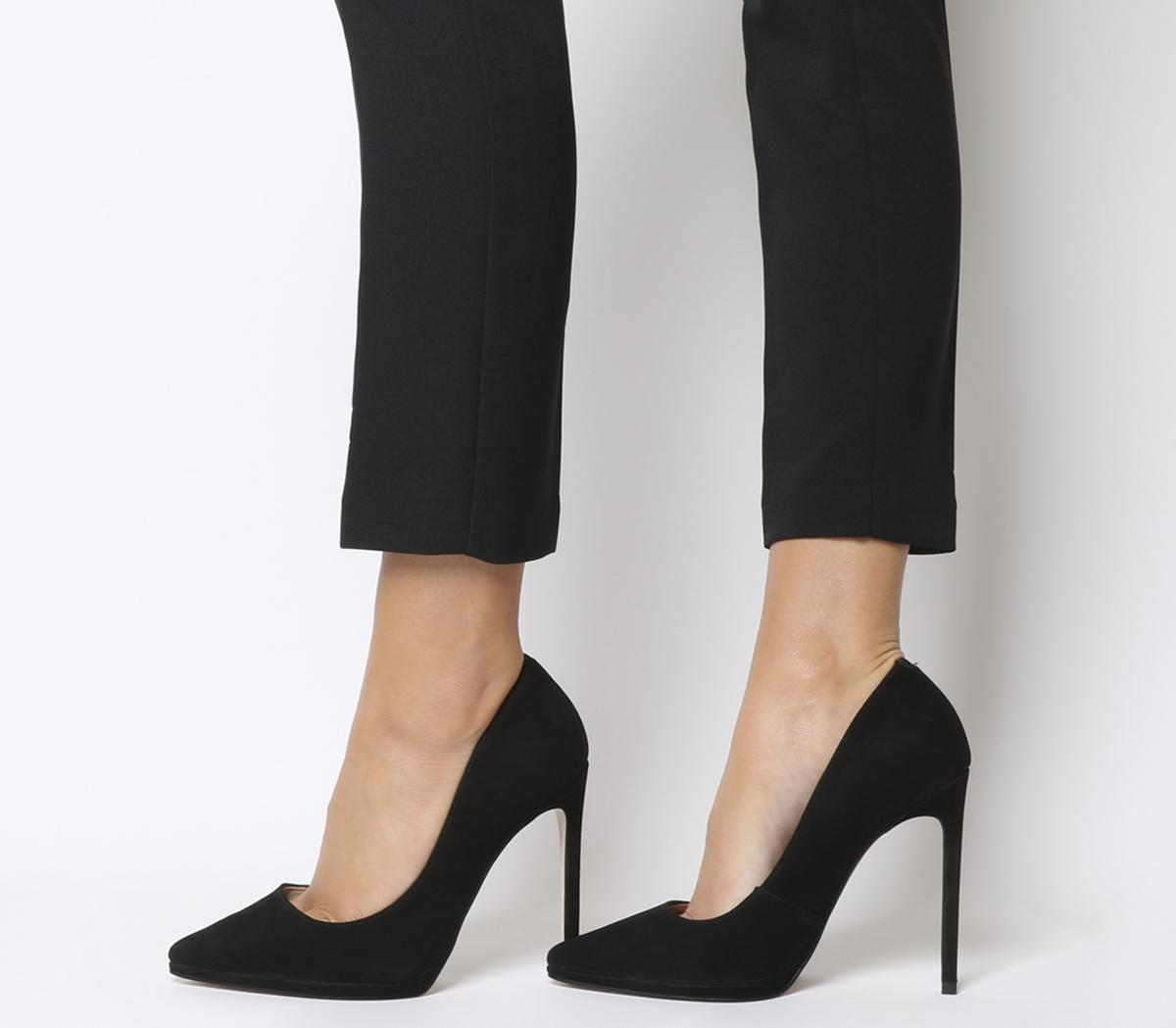 stiletto heels black