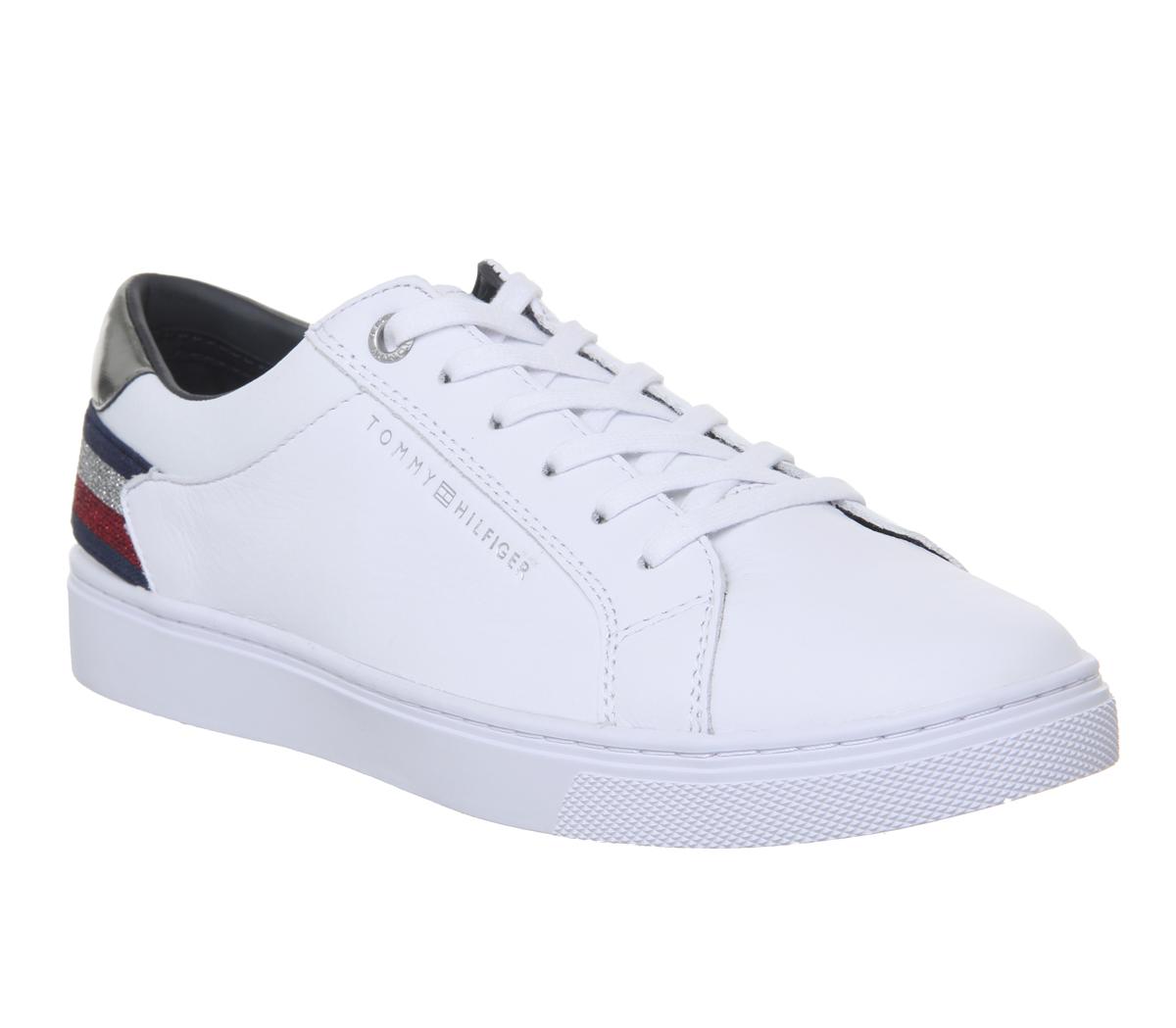 tommy hilfiger white essential sneakers