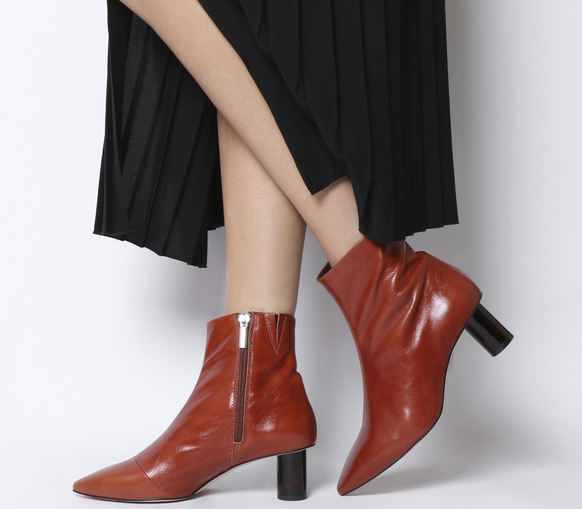 Office Afflict Cylindrical Heel Boots 
