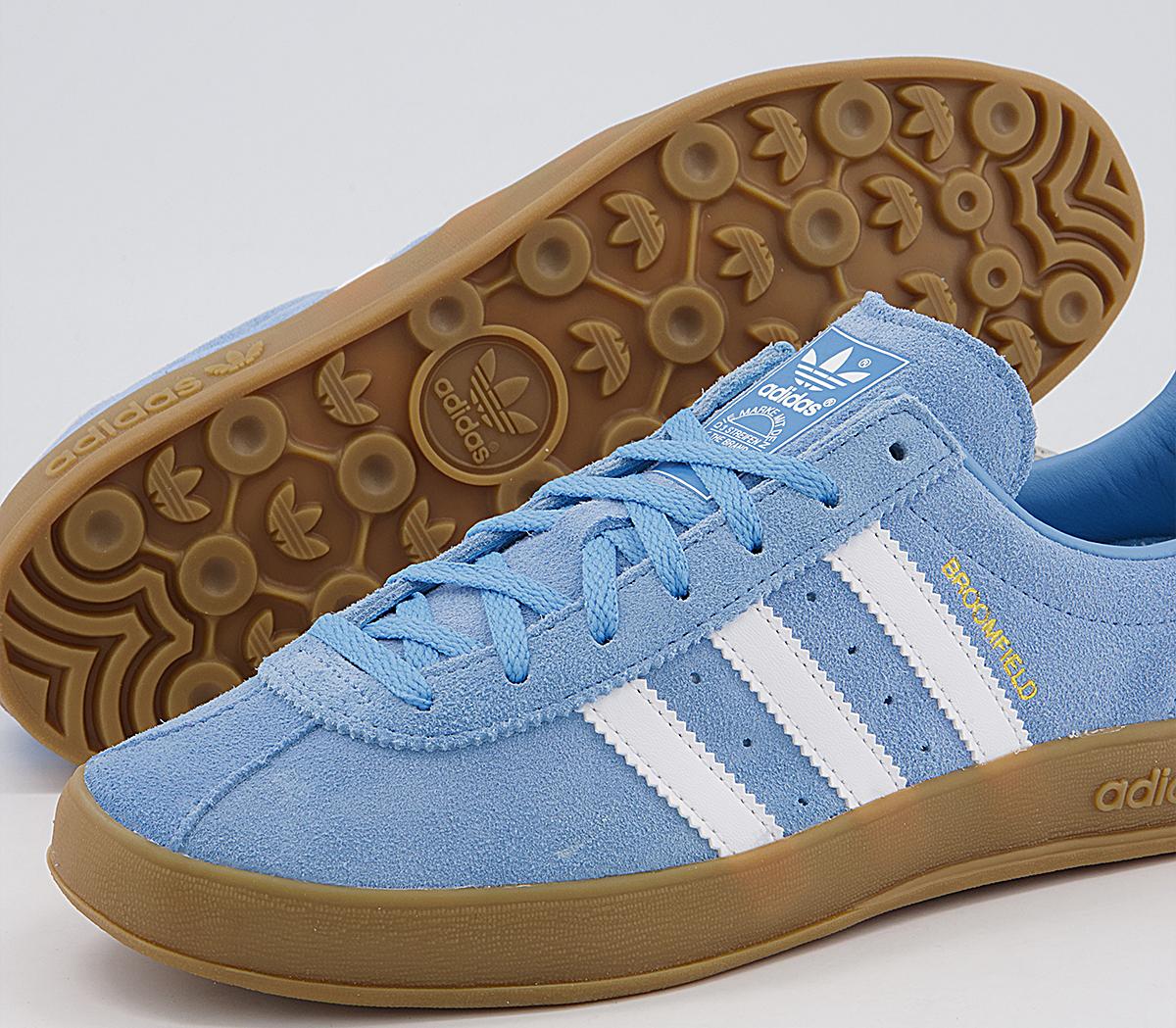 Adidas Broomfield Trainers Light Blue White Gum His Trainers 6053
