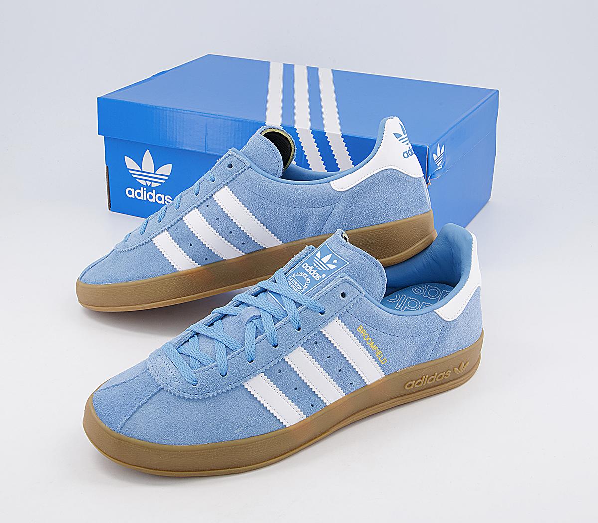 Adidas Broomfield Trainers Light Blue White Gum His Trainers 6672