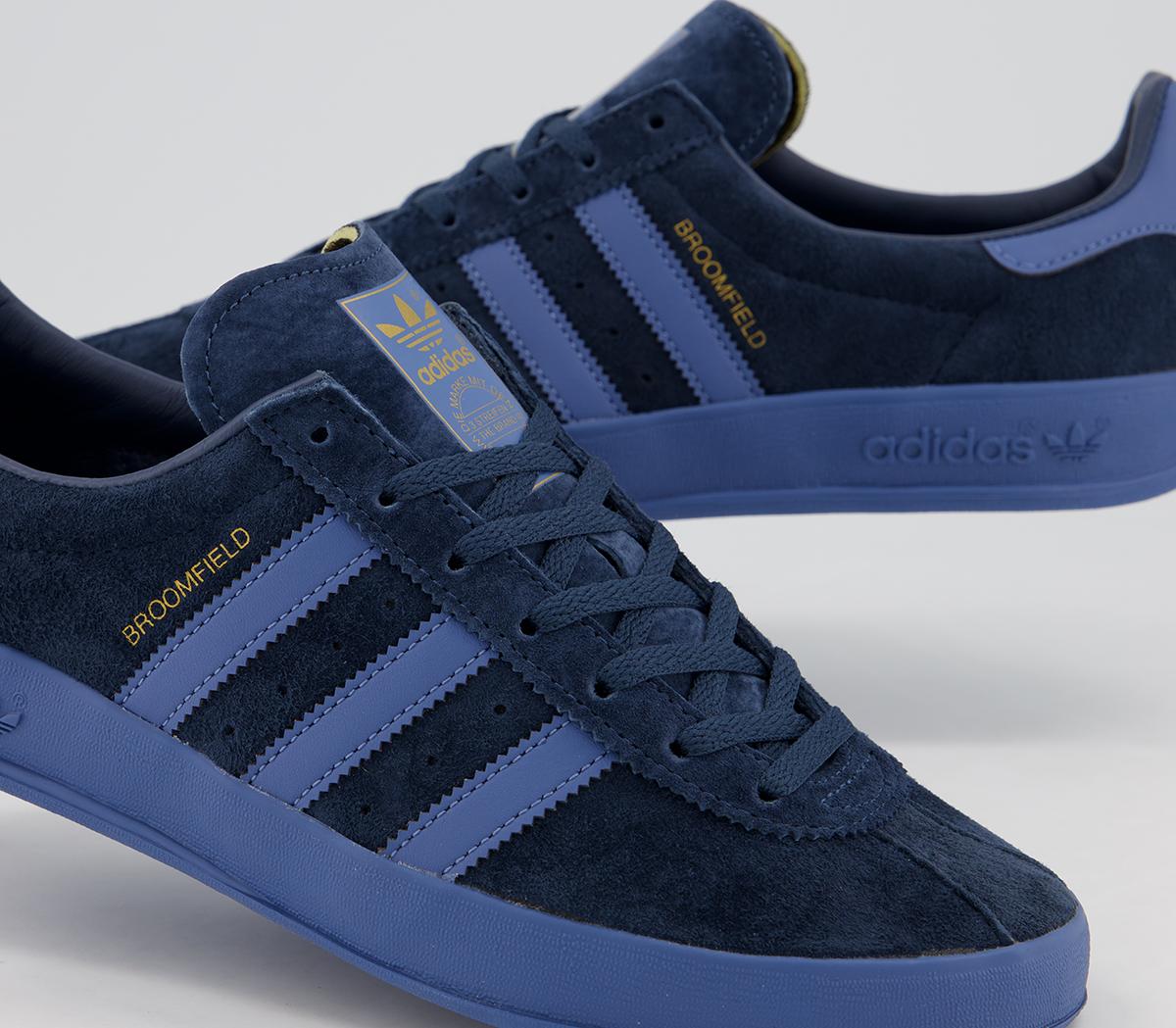 Adidas Broomfield Trainers Blue Gold Metallic His Trainers 1641
