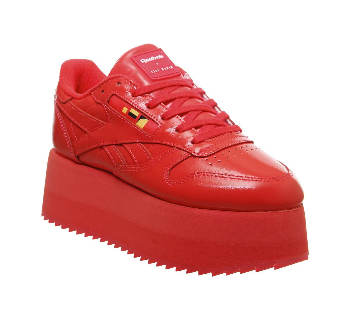 reebok classic trainers red