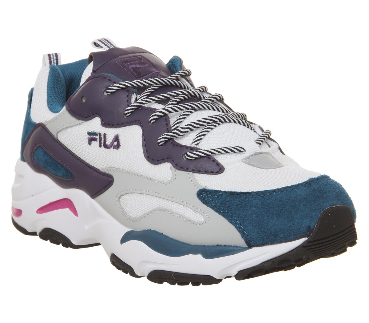 Fila Ray Tracer Trainers White Ink Blue 