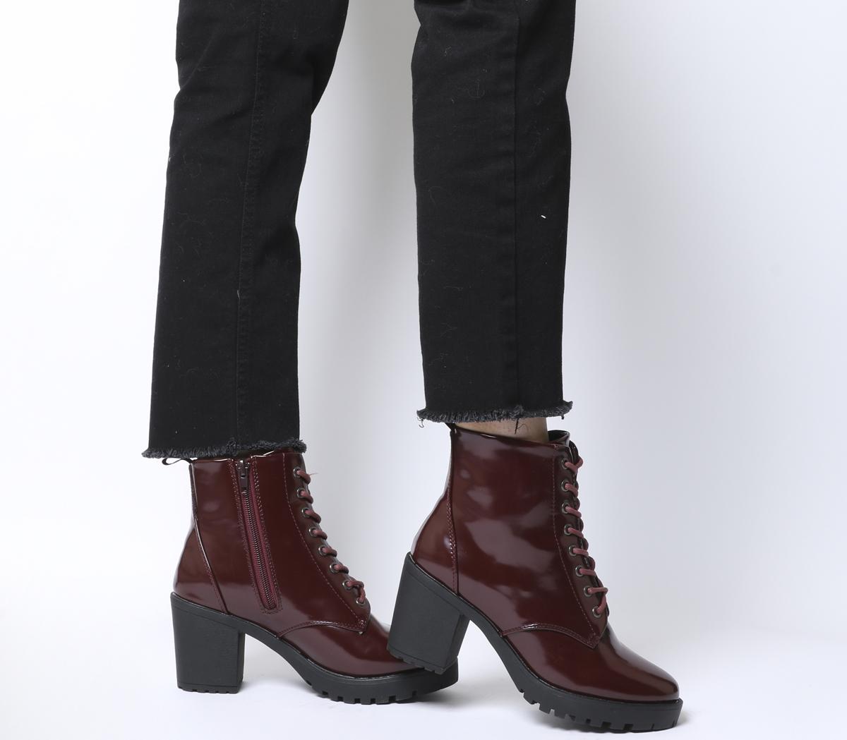 Office Absolutely Lace Up Cleated Boots 