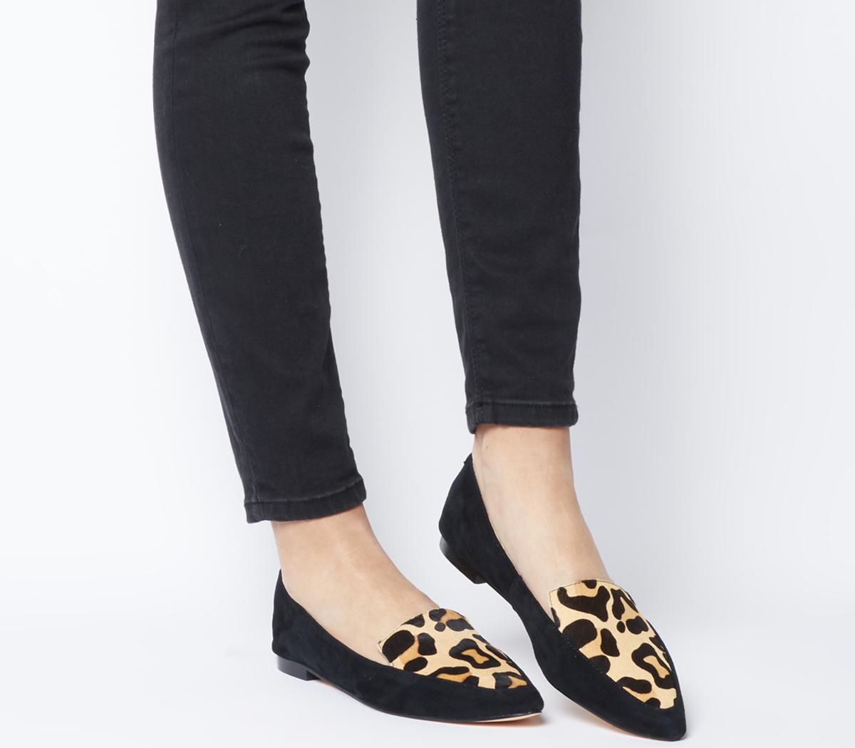 leopard print loafers