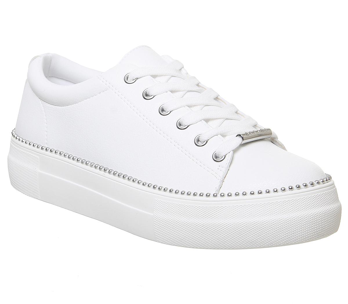 Office Free Flatform Trainers White 