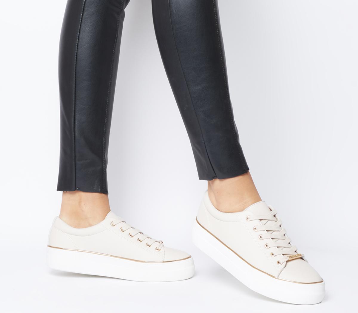 Office Free Flatform Trainers Nude With 