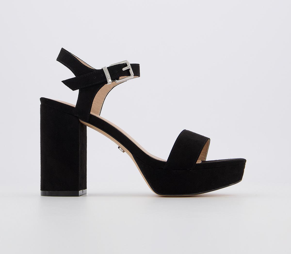 office black platform heels