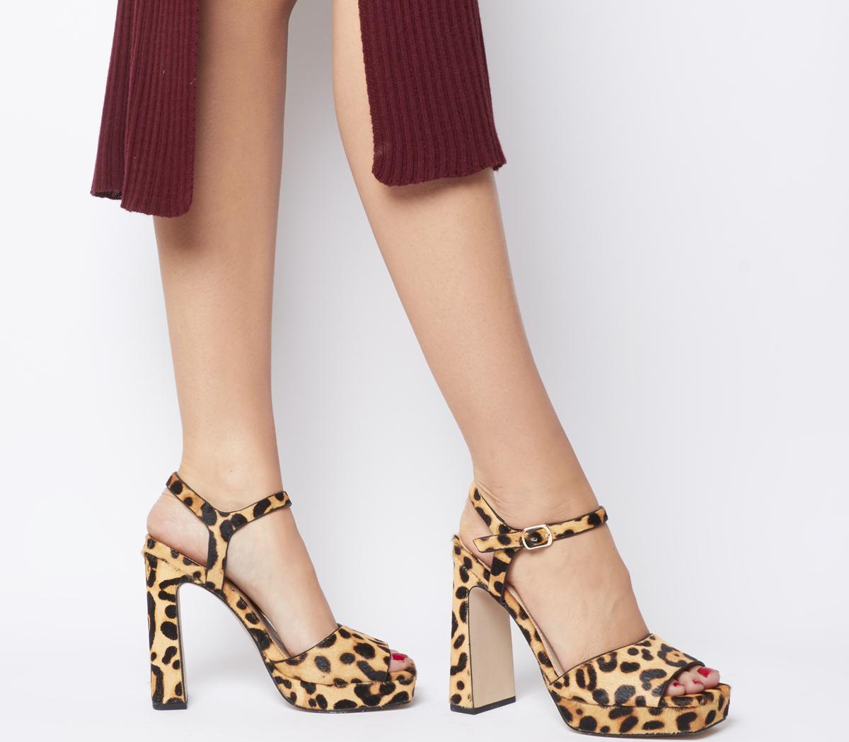 office leopard heels