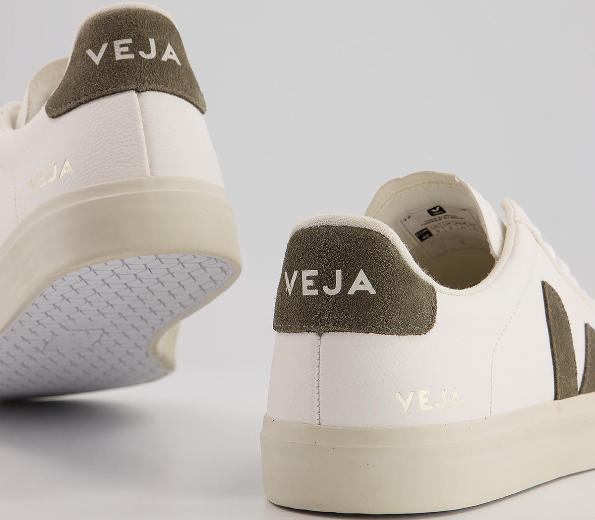 veja campo white olive green
