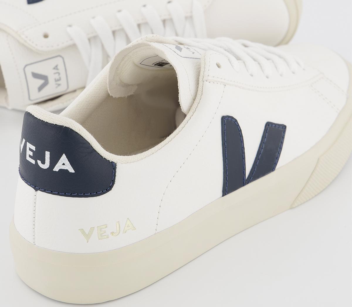 veja campo chromefree leather white nautico