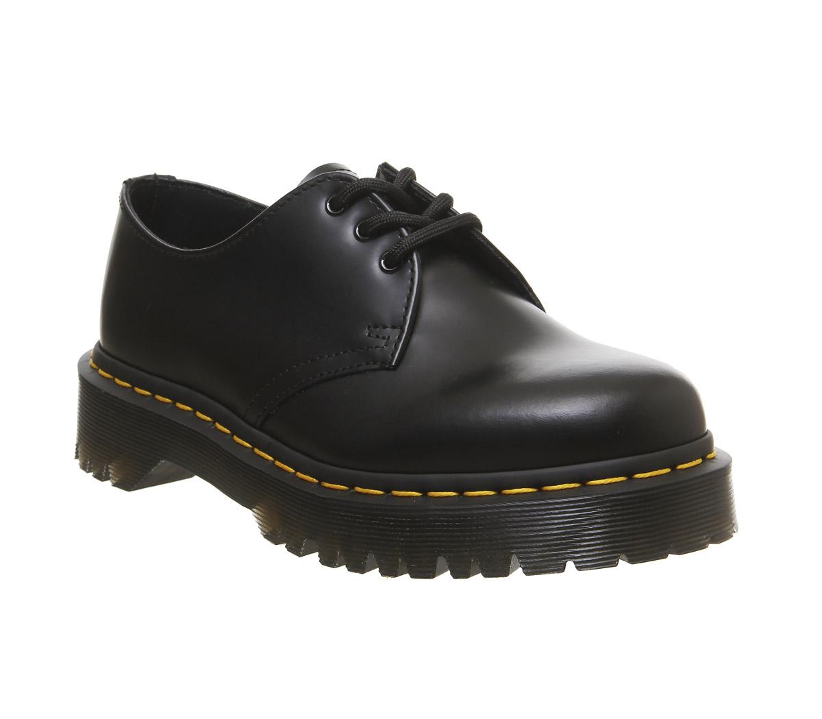dr martens black mariel flat shoes