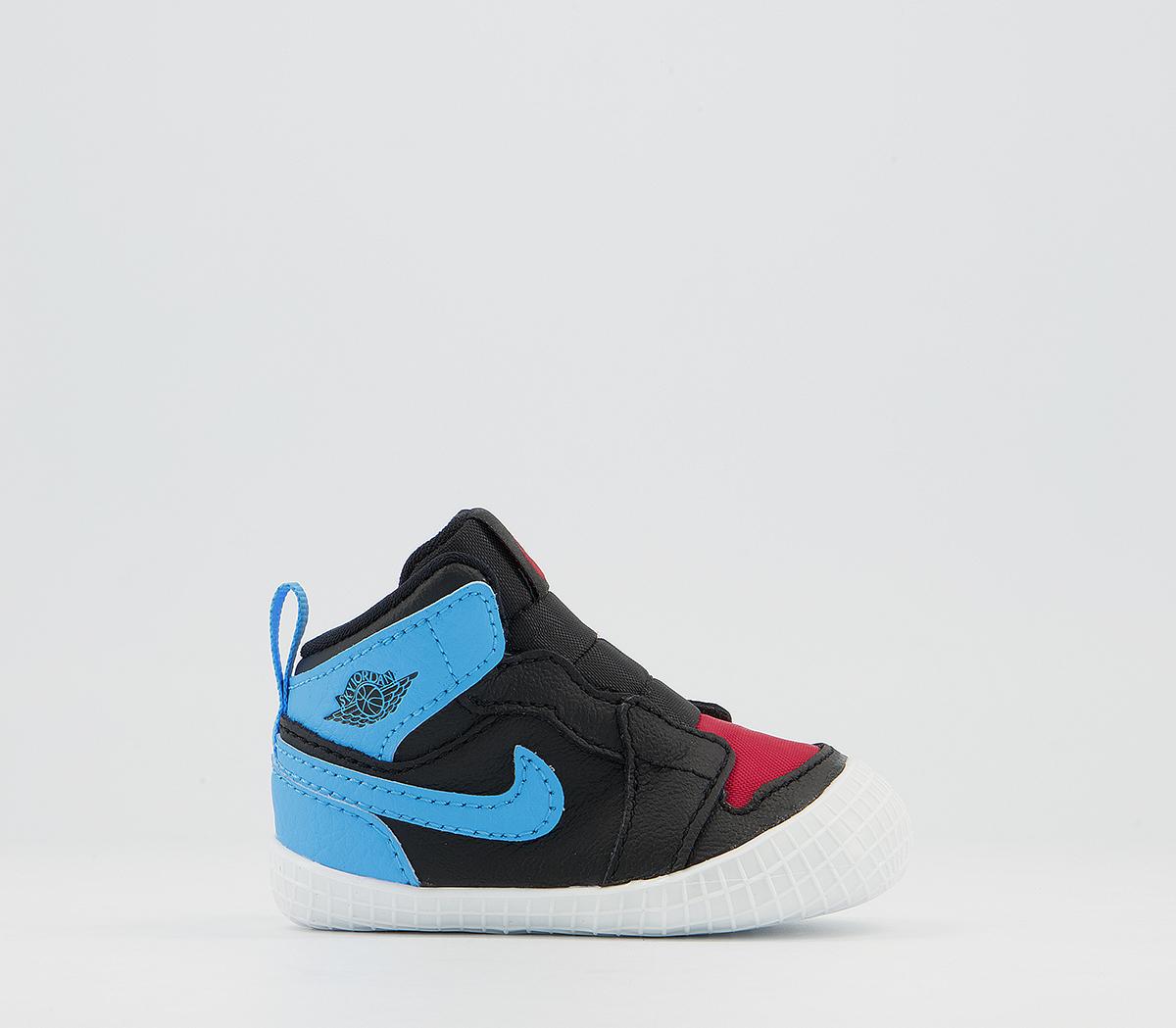 jordan 1 black powder blue gym red