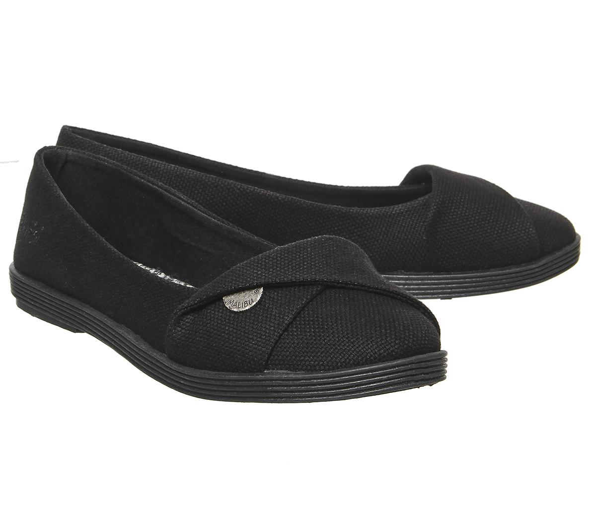 Blowfish Malibu Tizzy Pumps Black Mono - Flat Shoes for Women