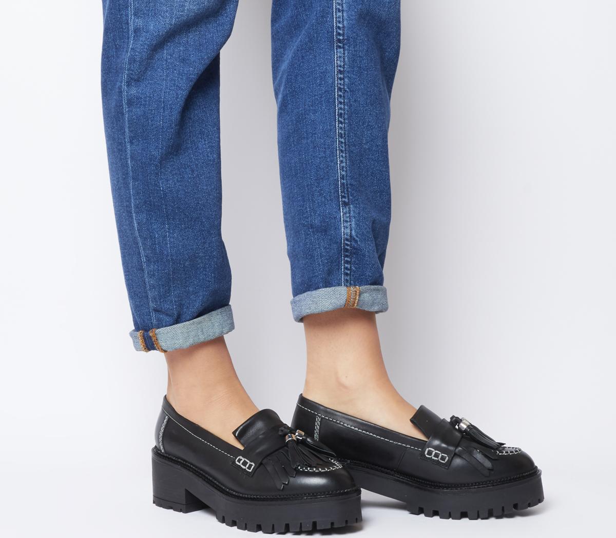 loafers mid heel