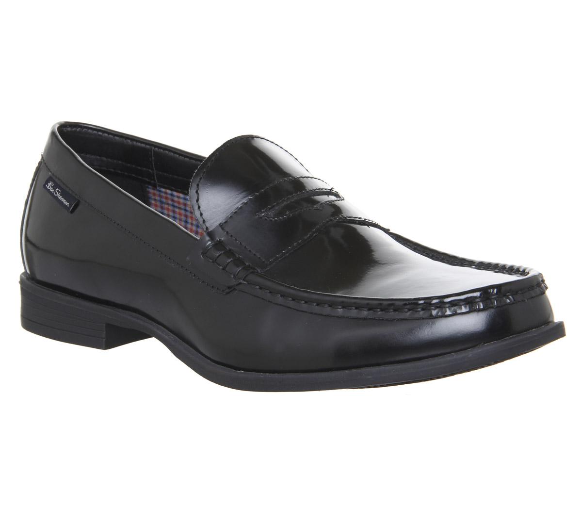 Ben Sherman Spring Penny Loafers Black 