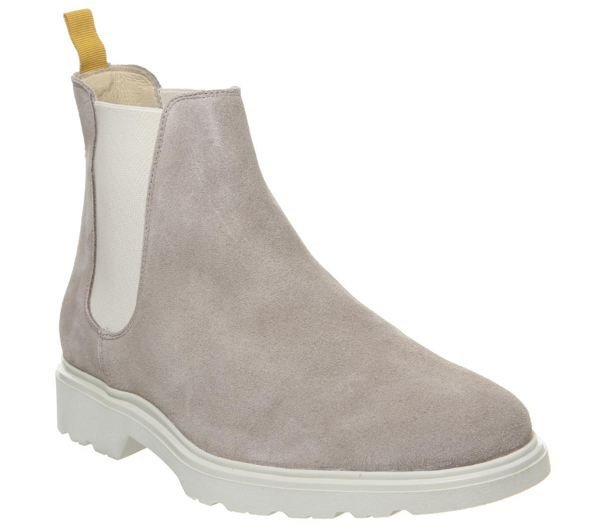 sand suede chelsea boots