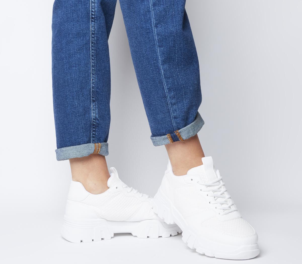 chunky lace up trainers