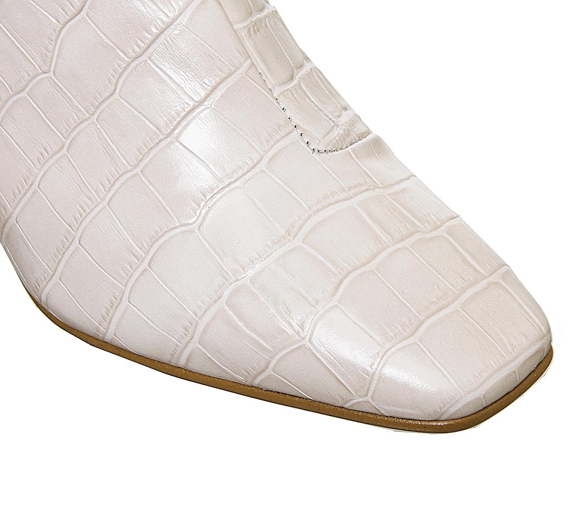 Office Almond Low Block Heel Boot Off Office Almond Low Block Heel Boots Off