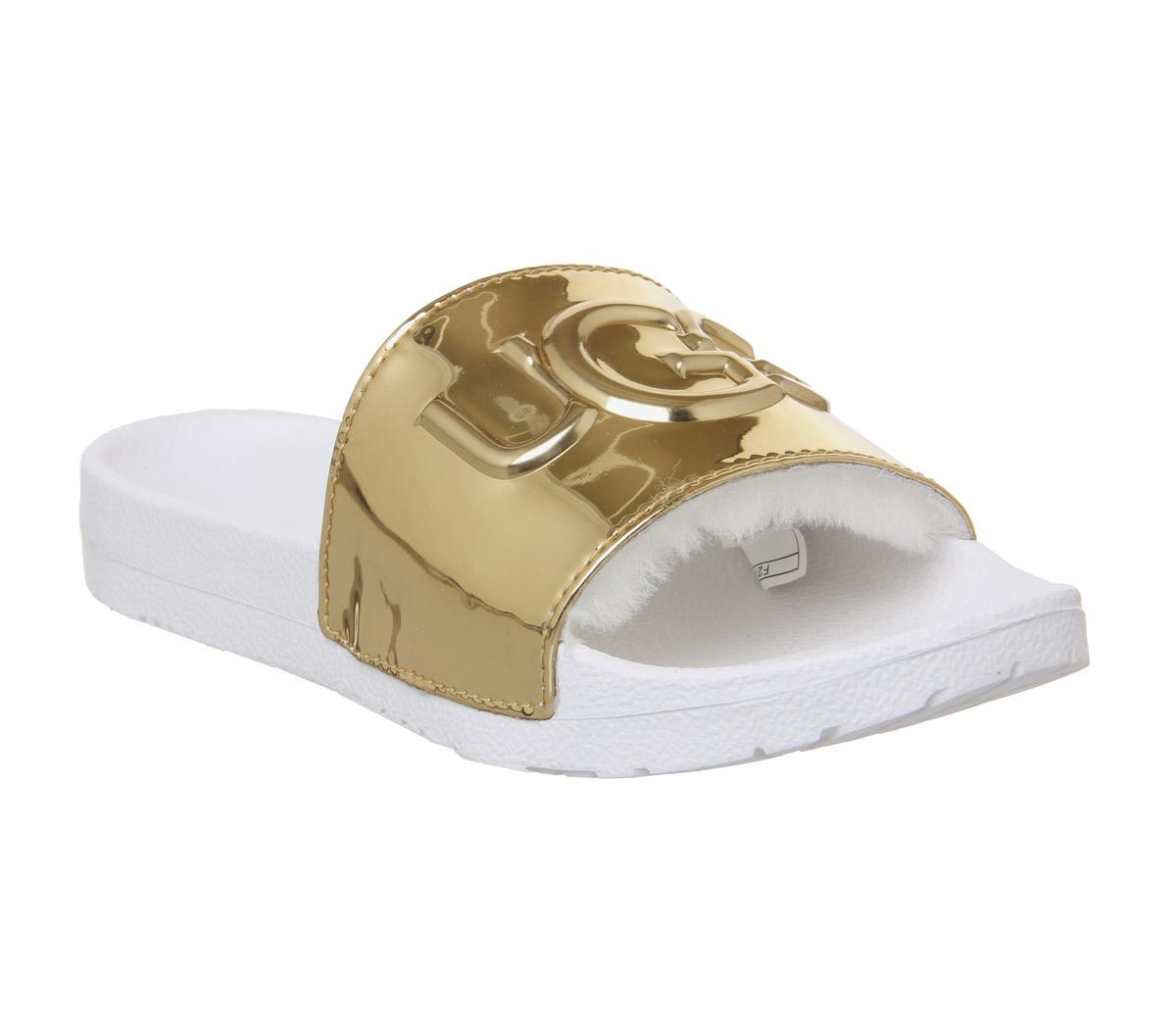 ugg royale graphic metallic slide