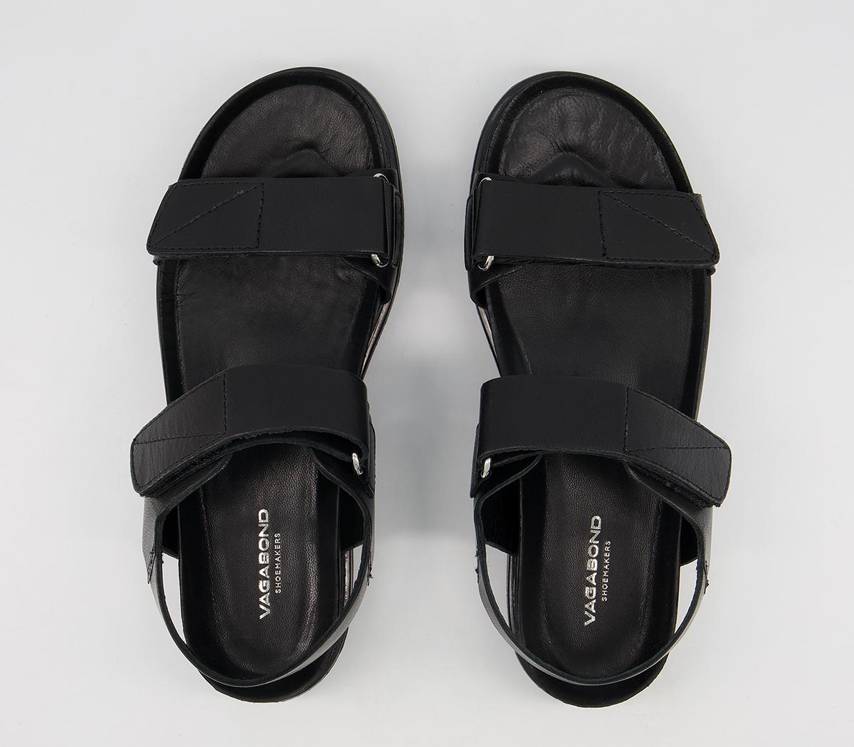Vagabond Shoemakers Erin Two Strap Sandals Black - Women’s Sandals