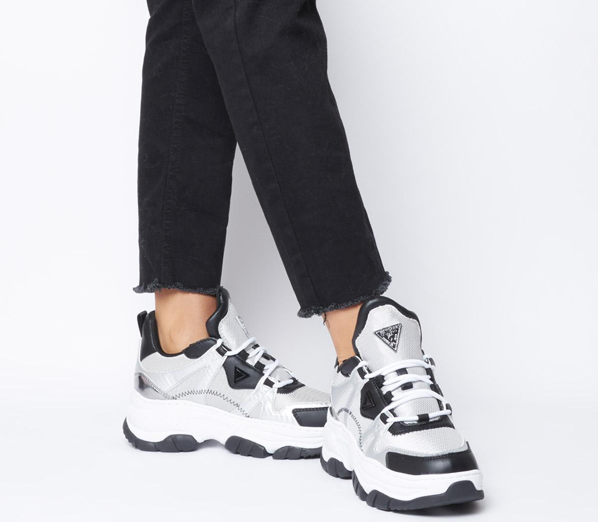 Guess Blushy Silver Black - Hers trainers