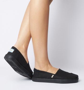 black on black toms womens