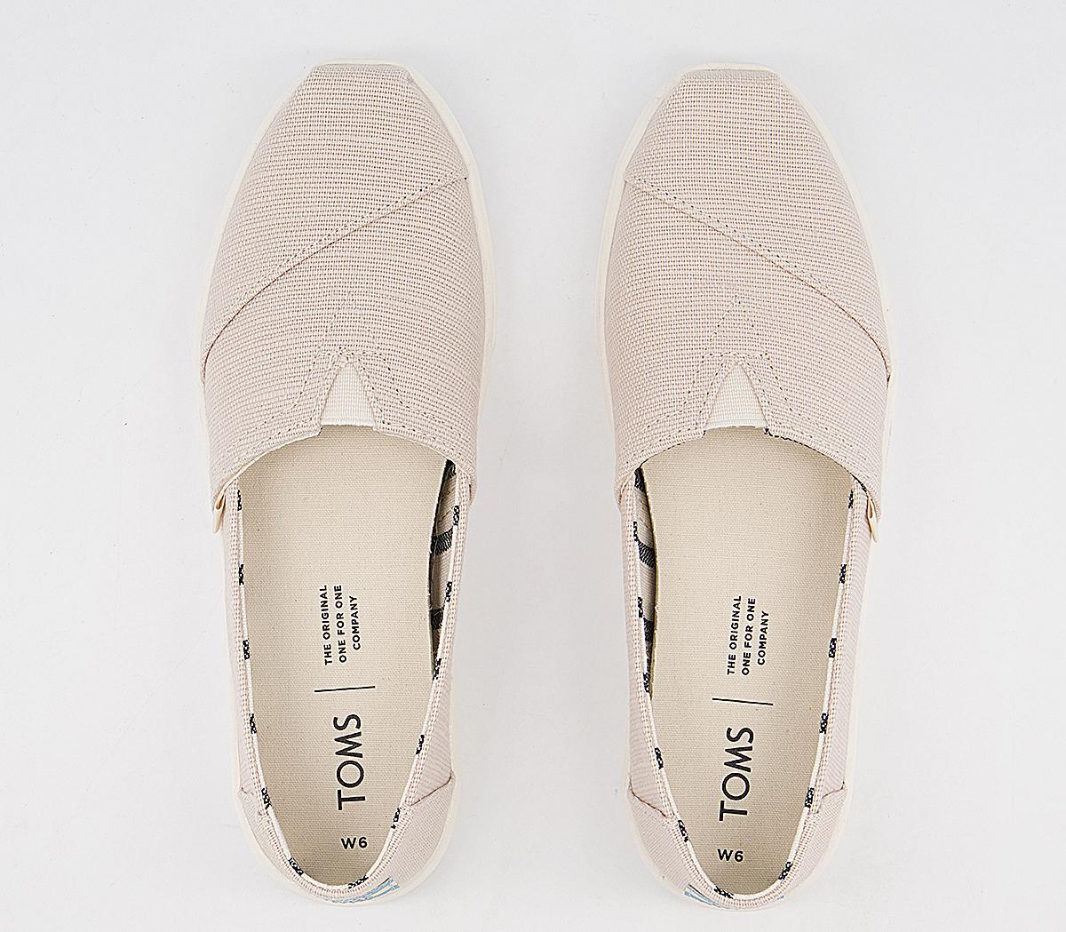 TOMS Alpargata Cupsole Slip Ons Natural Heritage - Flat Shoes for Women