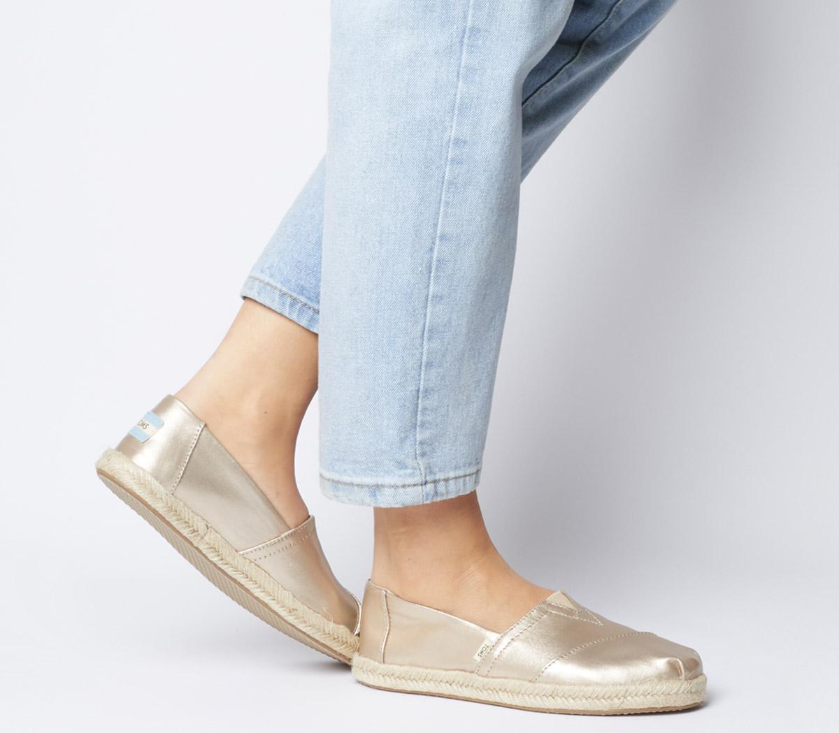 toms rose gold shoes