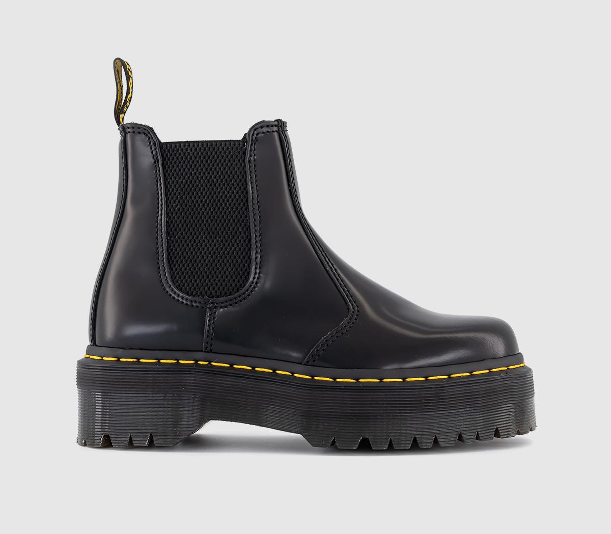 women's 2976 quad platform boots in black