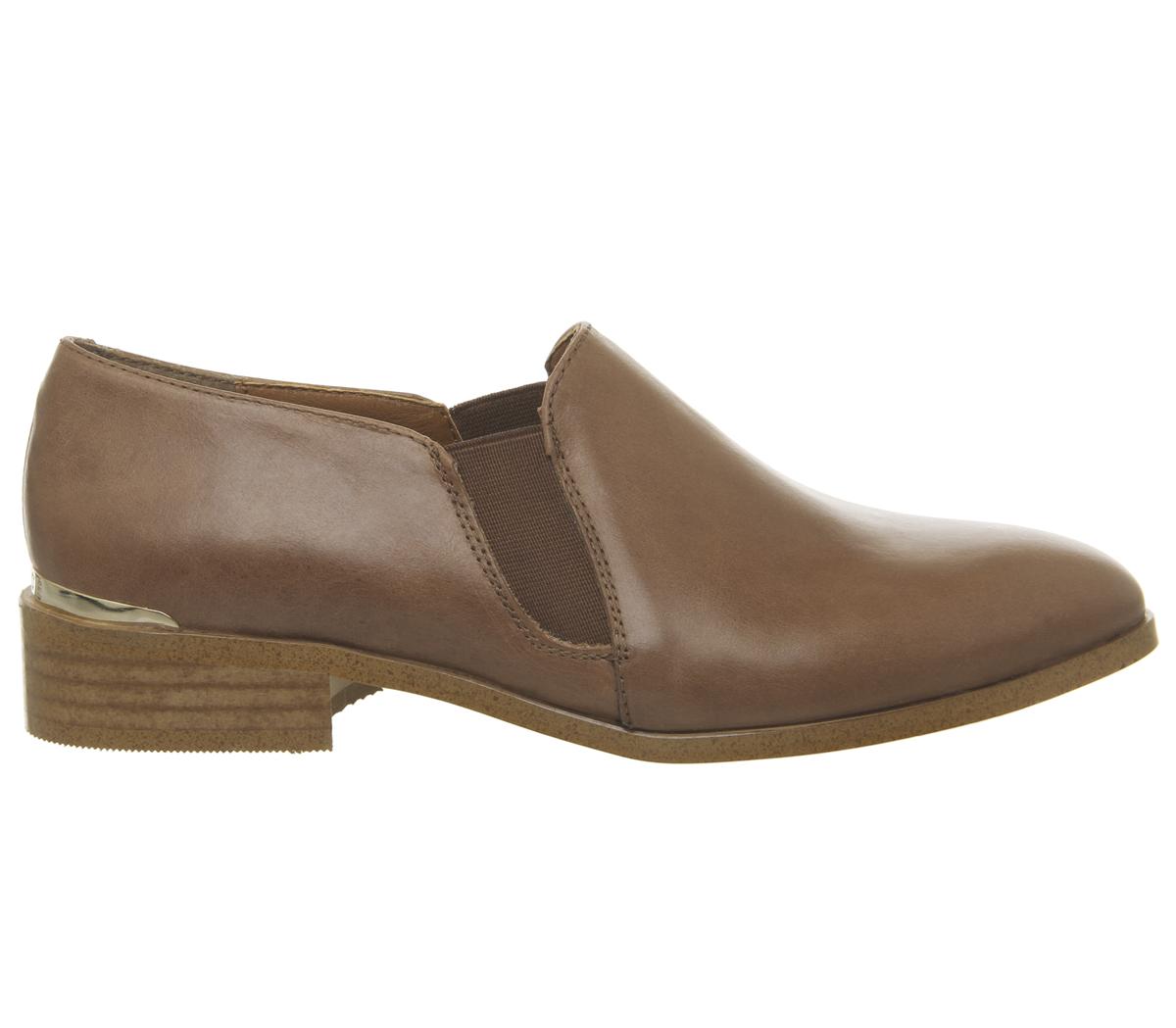 Office Flatter Flats Tan Leather - Flat Shoes for Women