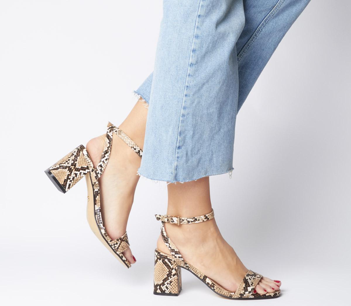 office animal print sandals