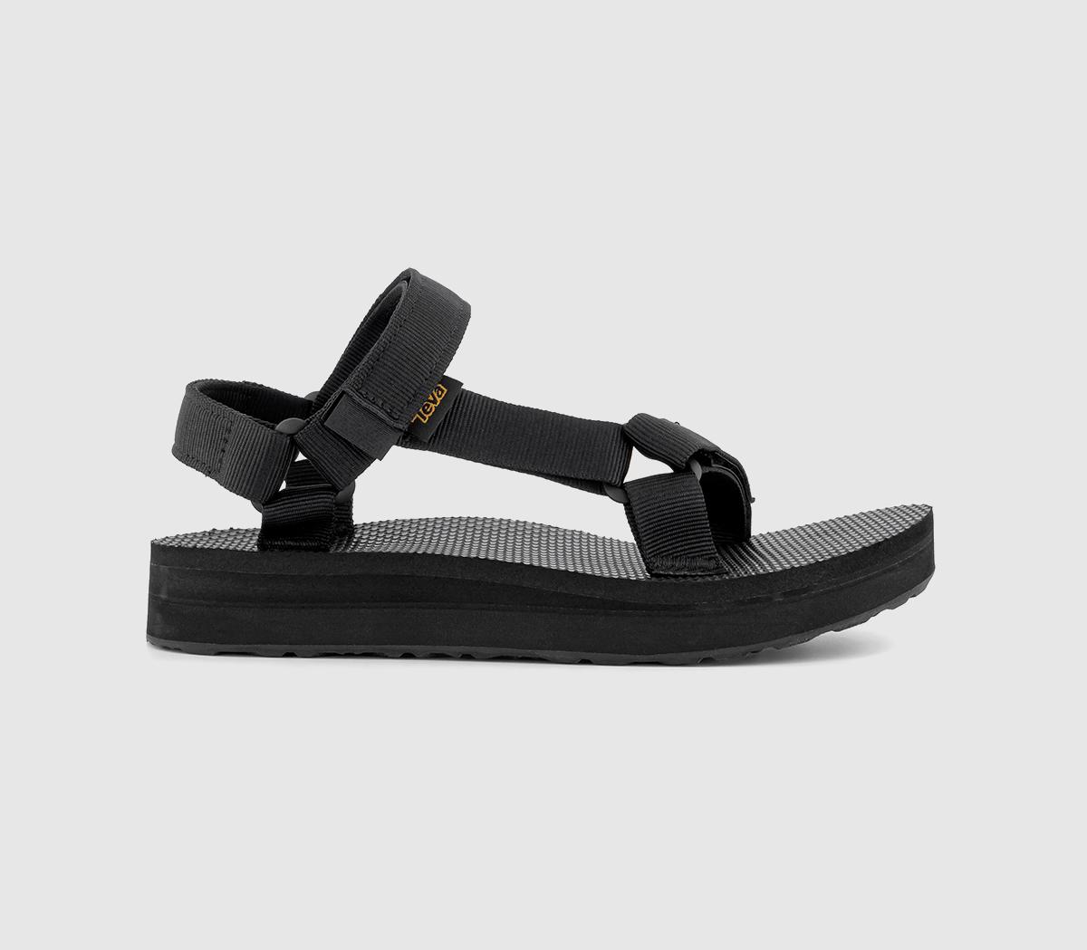 teva midform sandals black