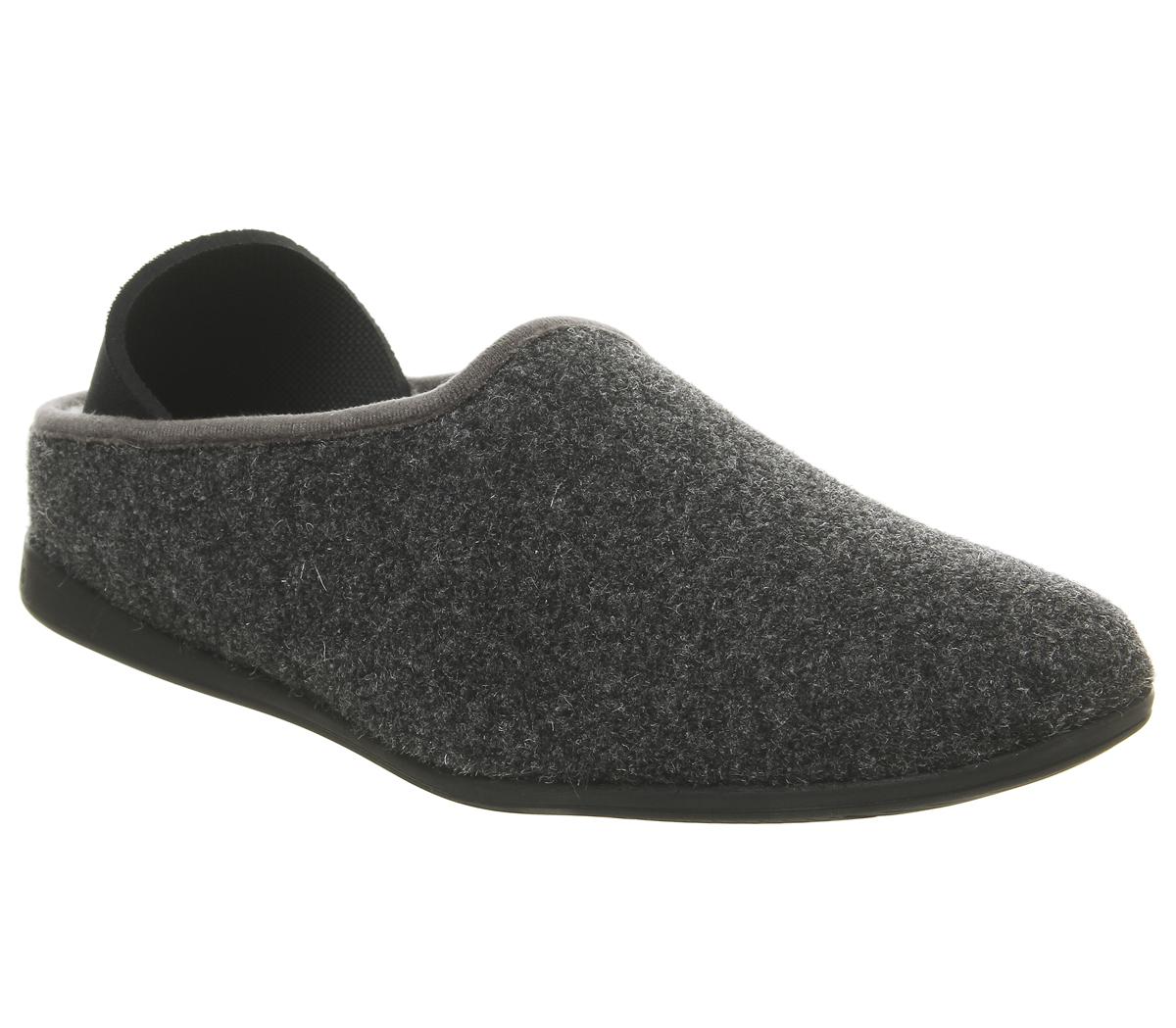 grey slippers mens