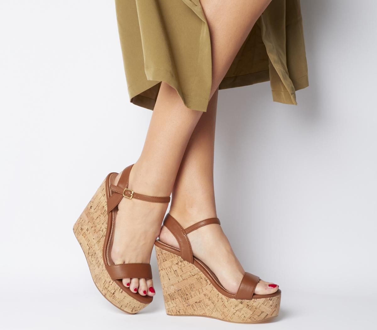 cork wedges shoes