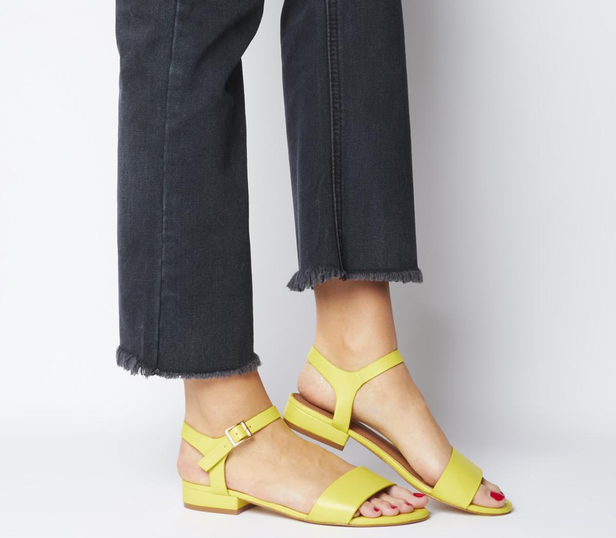 office yellow sandals