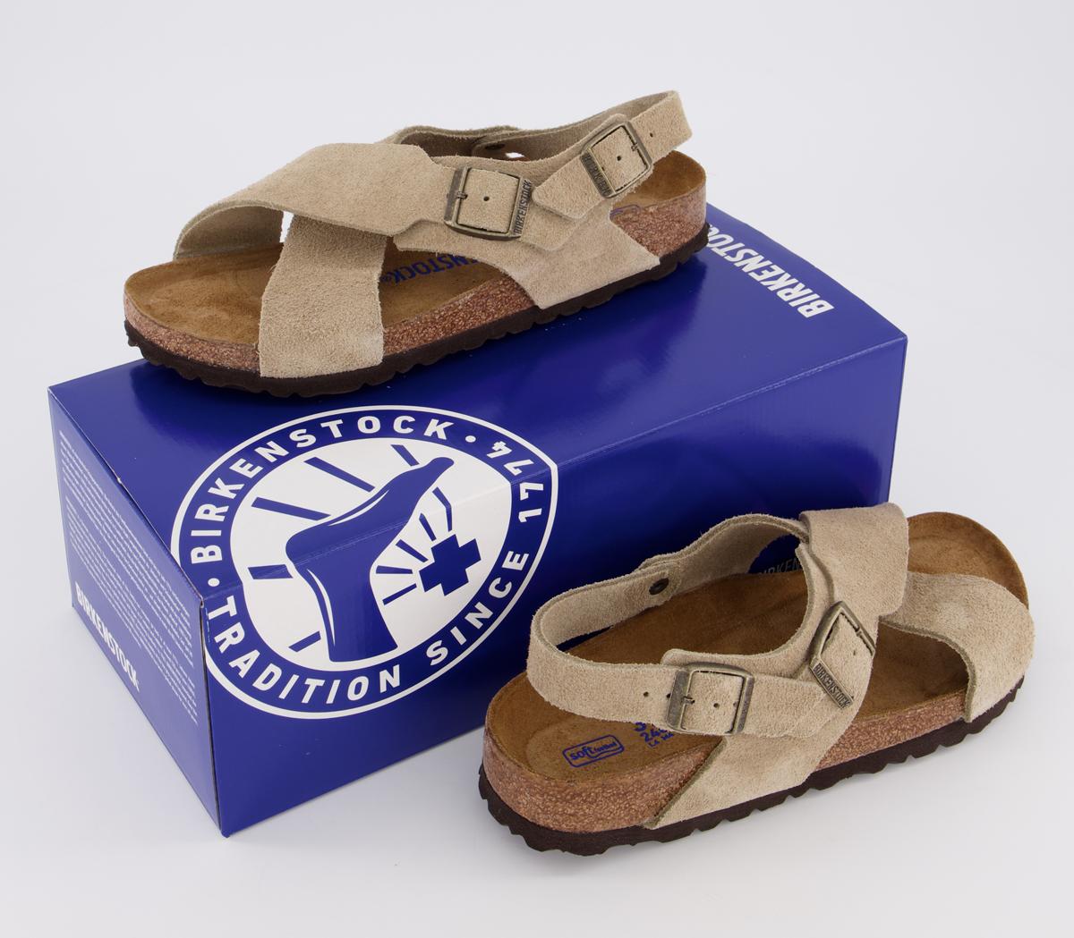 BIRKENSTOCK Tulum Cross Sandals Taupe - Women’s Sandals
