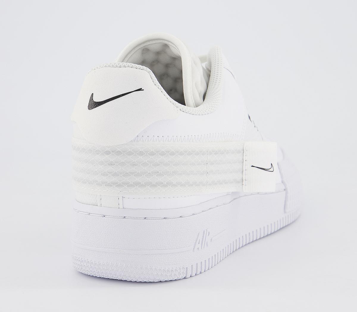 nike air force one trainers white black