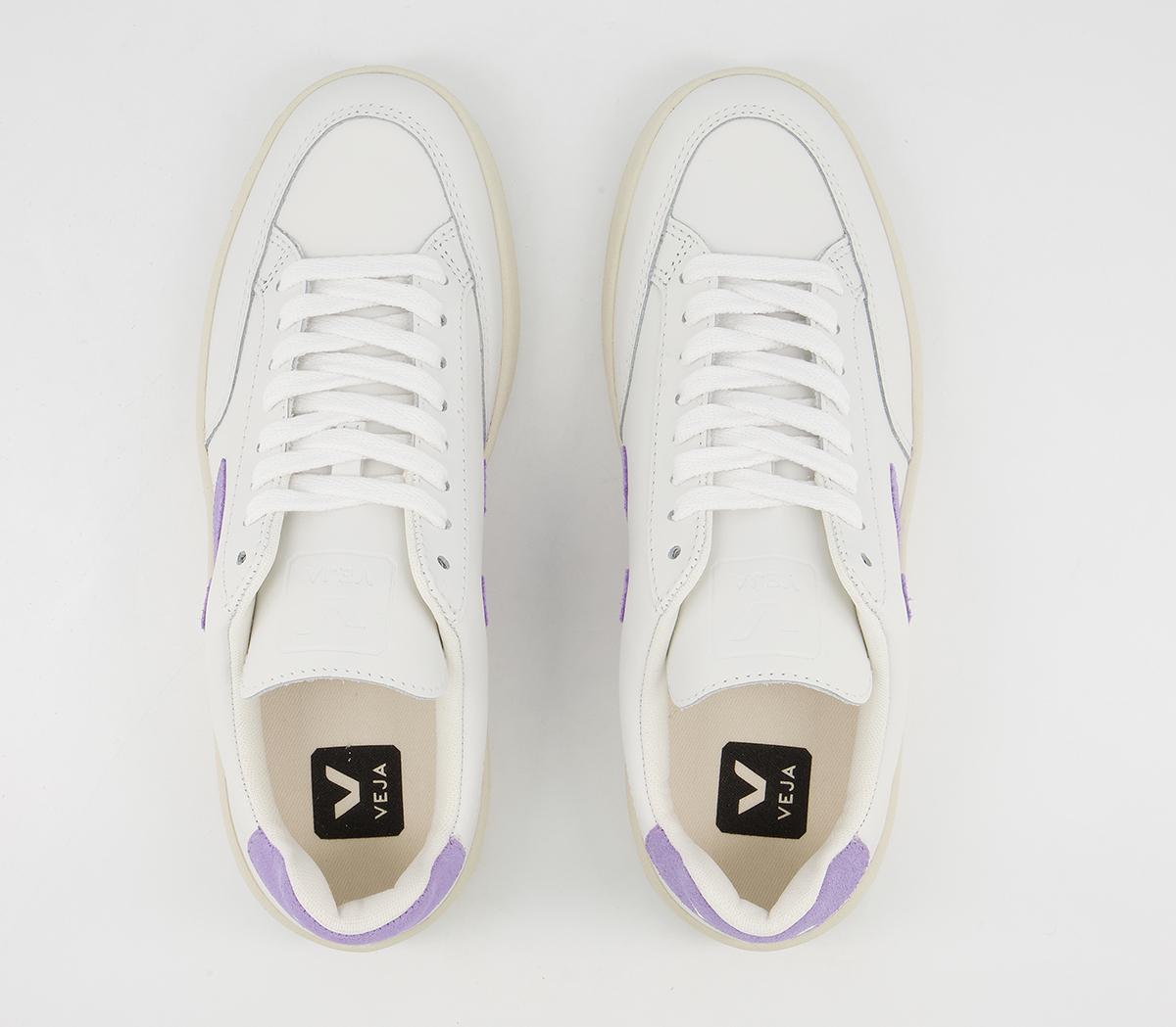 Veja V-12 Trainers White Lavender F - Pastel Trainers & Shoes