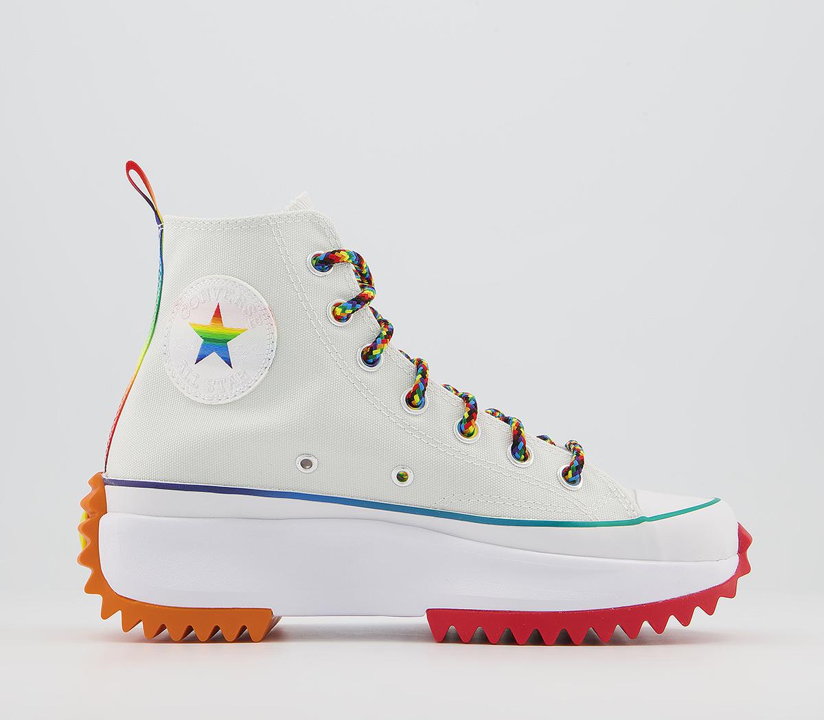 Converse Runstar Hike Trainers Pride White Multi White - Hers trainers