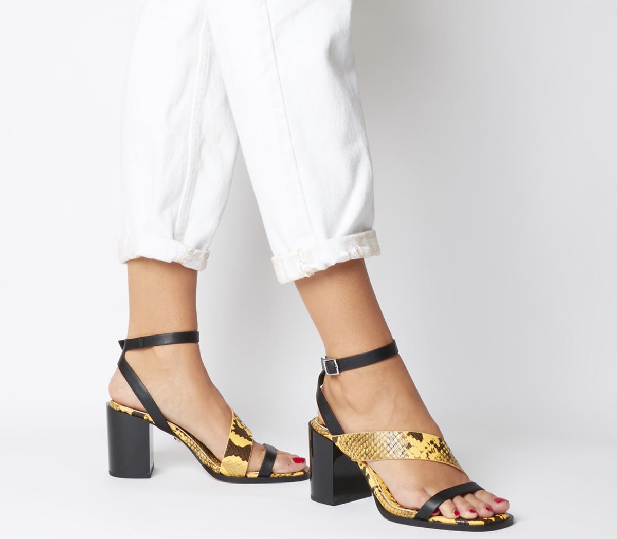 yellow snake heels