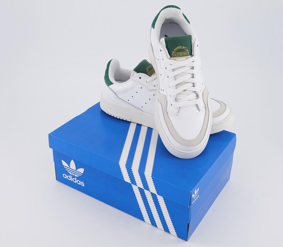 adidas supercourt cloud white collegiate green